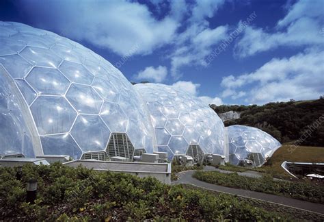 Eden Project biomes - Stock Image - H465/0154 - Science Photo Library