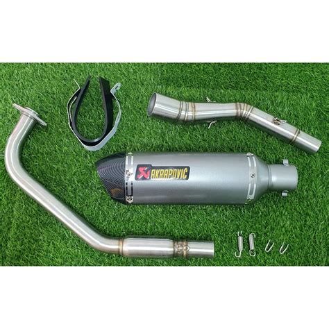 YAMAHA R15 / MT15 EXHAUST FULL SYSTEM AKRAPOVIC (41) RACING EXHAUST FOR MOTORCYCLE YAMAHA R15 V3 ...