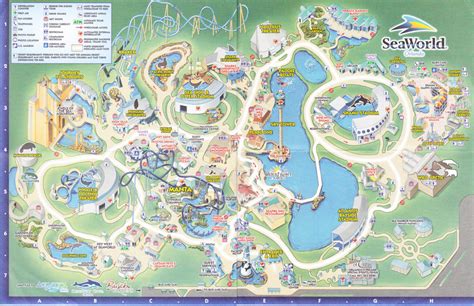 SeaWorld of Orlando - 2011 Park Map