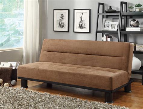 Homelegance Callie Click-Clack Sofa Bed - Brown - Microfiber 4823BR at Homelement.com