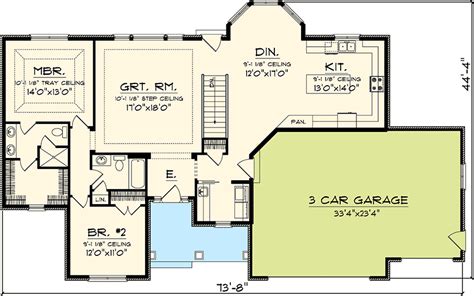 Updated 2 Bedroom Ranch Home Plan - 89817AH | Architectural Designs ...