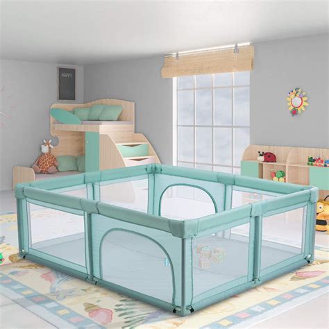 Novashion 71x59"/79x63"/71x79" Large Kid Playpen Playard, Folding Home ...