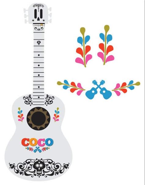 Archivo digital de Guitarra de COCO y letras al estilo para | Etsy