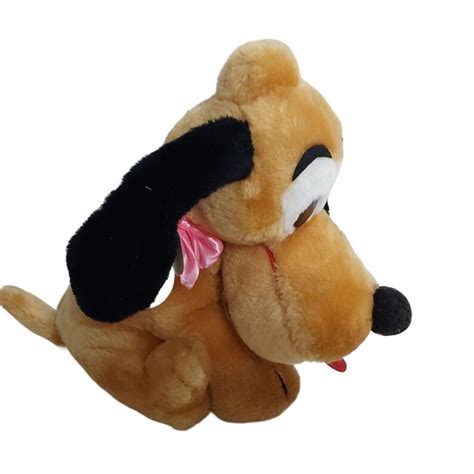 New VTG 11 Walt Disney Pluto Dog Plush Stuffed Animal Toy Made in Korea ...