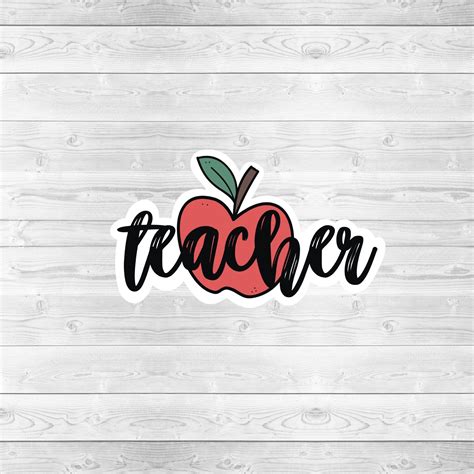 Teacher sticker Teacher Stickers for Laptop Laptop sticker | Etsy | Teacher stickers, Sticker ...