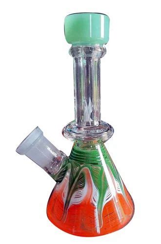 Multicolor Glass Smoking Bong, For Bar And Parties, Size: 12inch at Rs ...