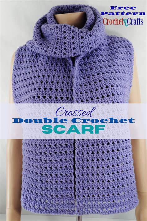 Crossed Double Crochet Scarf - CrochetNCrafts