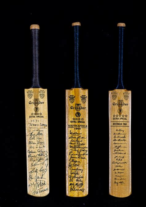 Cricket Bat Autograph Vintage Mini Size 1971 and One With - Etsy