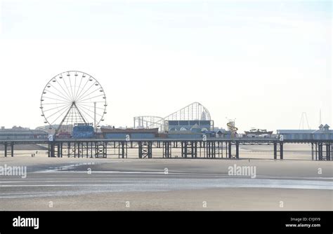 central pier ferris wheel and the big one in the background blackpool ...