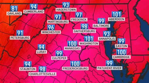 Weather in DC, Maryland, Virginia: Hot, Humid, Possible Storms – NBC4 ...