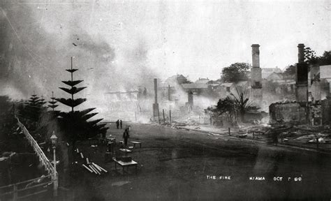 Great fire of 1899 Kiama Library