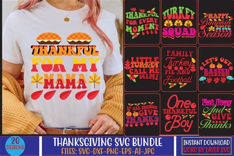 Thanksgiving Svg Bundle - Buy t-shirt designs