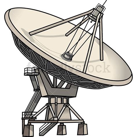 Satellite Dish Cartoon Vector Clipart - FriendlyStock