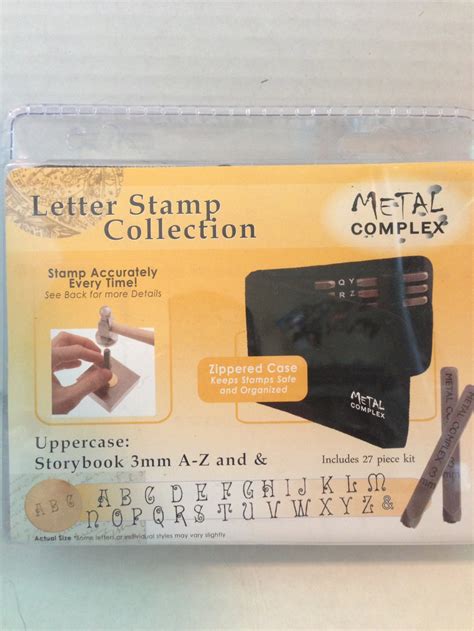 Metal Stamping Set-metal Stamp Kit in Storybook Font - Etsy