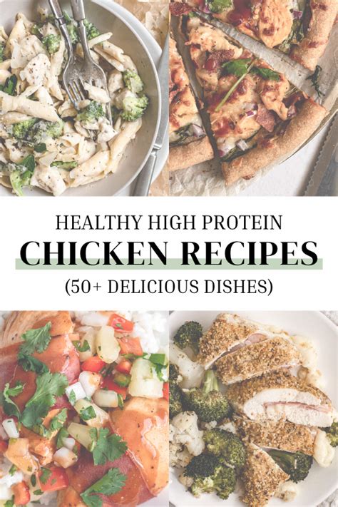 50 Easy + Healthy High Protein Chicken Recipes