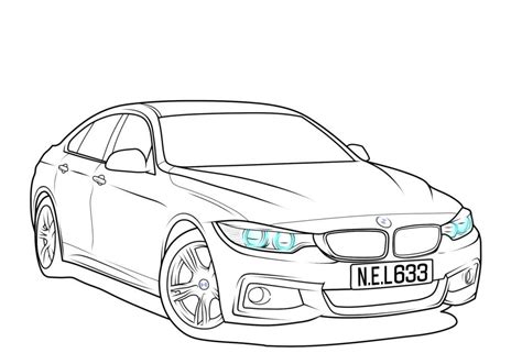 BMW Coloring Pages. Print for Kids | WONDER DAY — Coloring pages for children and adults | Bmw ...