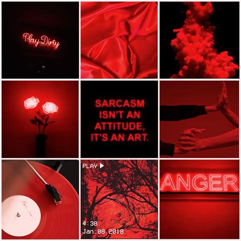 Aesthetic Mood Board// Red & Black #redandblack #aesthetic #moodboard | Aries aesthetic, Red ...