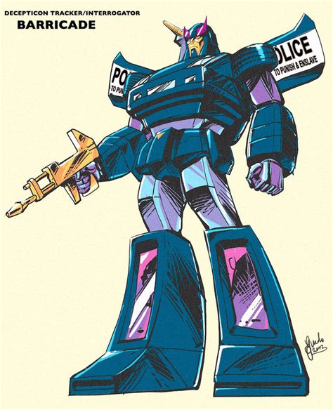 '80 Retro style G1 Barricade - black version by GuidoGuidi on DeviantArt