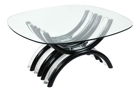Mid-Century Modern Black & Clear Lucite Coffee Table on Chairish.com | Lucite coffee tables ...
