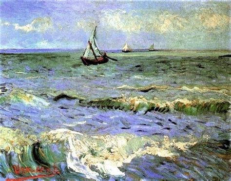 Seascape at Saintes-Maries, 1888 - Vincent van Gogh - WikiArt.org