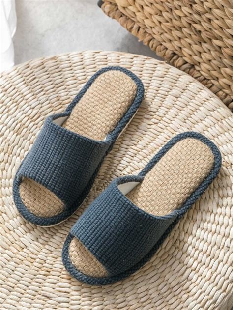 Men Open Toe Minimalist Slippers