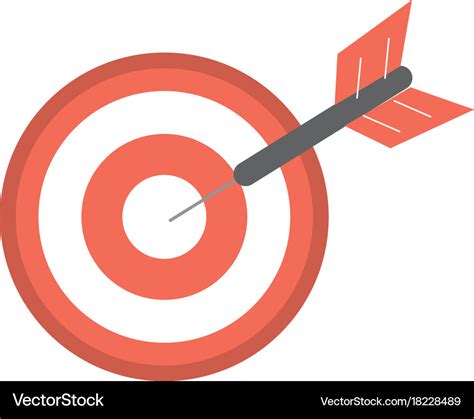 Dart target board to strategy competition Vector Image