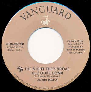 Joan Baez - The Night They Drove Old Dixie Down (Vinyl) | Discogs