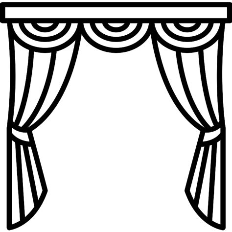 Curtains Vector SVG Icon - SVG Repo