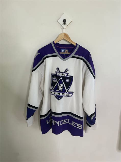 Vintage la kings jersey starter purple nhl hockey Los Angeles | Etsy