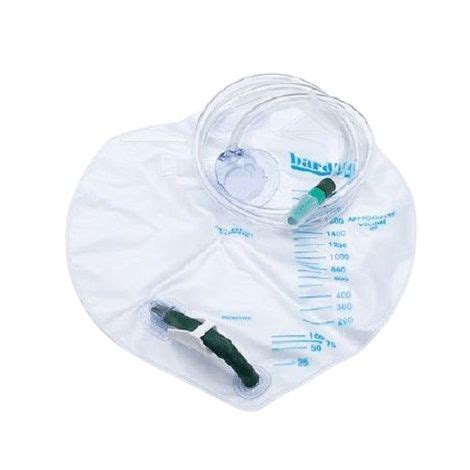 Bard Bardia Closed System Urinary Drainage Bag - 2000ml Drain Bag