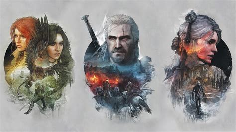 Wallpaper : drawing, painting, illustration, The Witcher, The Witcher 3 ...