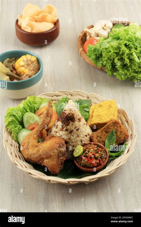 Nasi Tutug Oncom. Traditional Sundanese Meal of Rice Mixed with ...