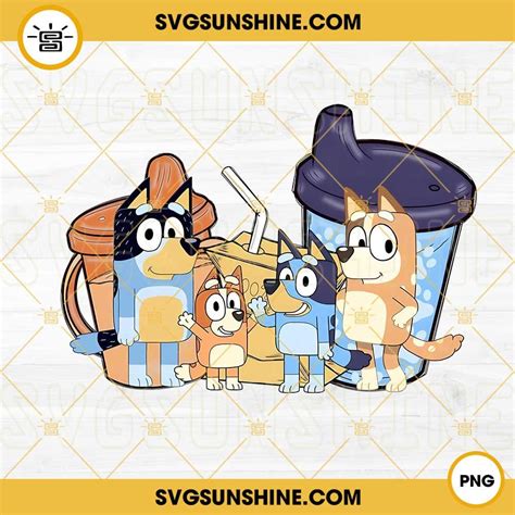 Bluey Family PNG, Bluey Dog Cartoon PNG Digital File Cartoons Png ...