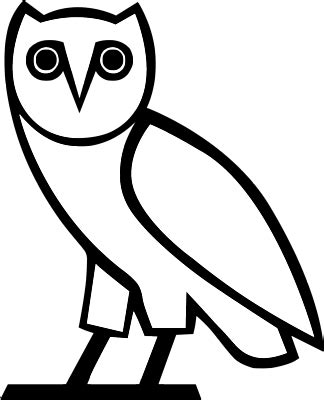 OVO Black Owl logo transparent PNG - StickPNG