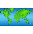 Detailed political world map with all countries Vector Image