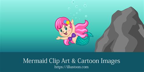 Mermaid Clip Art & Cartoon Images｜Illustoon