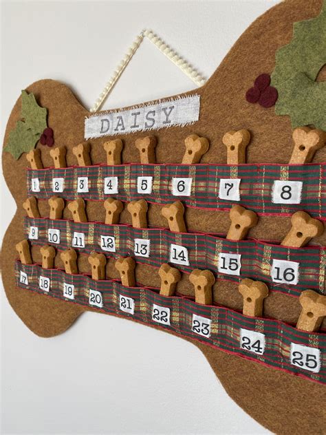 Dog Advent Calendar 🎄Handmade, Personalized, Reusable Dog Christmas Stocking, Merry Christmas ...