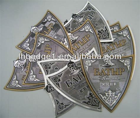 champagne bottle labels,vodka bottle labels,pewter vodka label,China Lihao price supplier - 21food