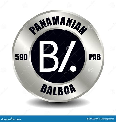 Panamanian balboa PAB stock vector. Illustration of circle - 211700159