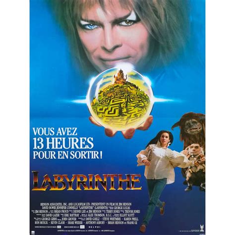 LABYRINTH French Movie Poster - 15x21 in. - 1986