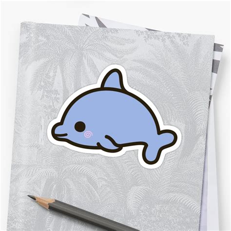 "Cute dolphin" Sticker by peppermintpopuk | Redbubble