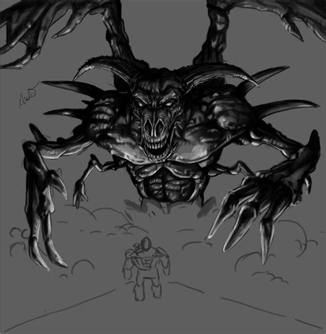 doom eternal and icon of sin wip by ArdathLilitu on DeviantArt