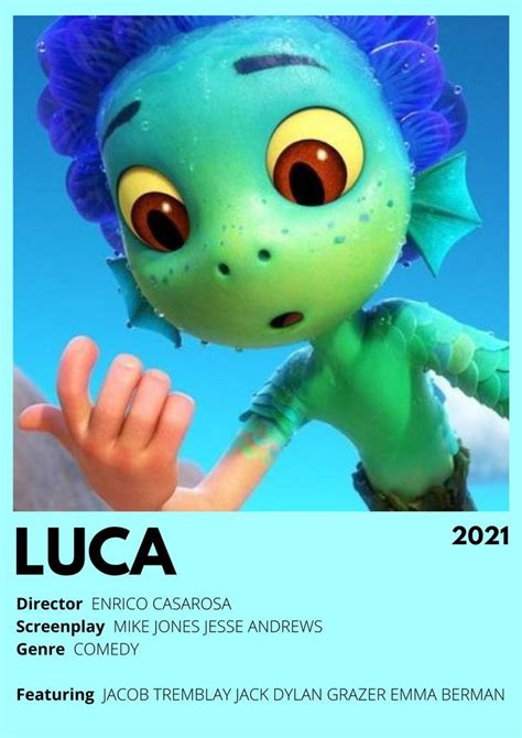 Luca movie poster Disney Animation, Disney Pixar, Lucas Movie, Screenplay, Dylan, Genres, Movie ...