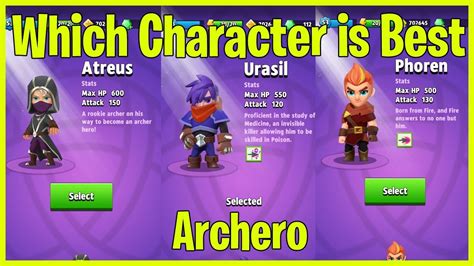 Archero Best New Free Character - YouTube