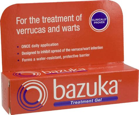 Buy Bazuka Treatment Gel For Verrucas & Warts Online £5.29 | Simple Online Pharmacy