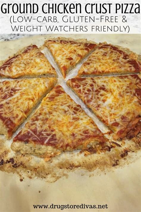 Ground Chicken Crust Pizza Recipe | Drugstore Divas