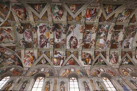 The Sistine Chapel (Cappella Sistina) Michelangelo Miguel Angel. Vatican Museums pictures.Musei ...