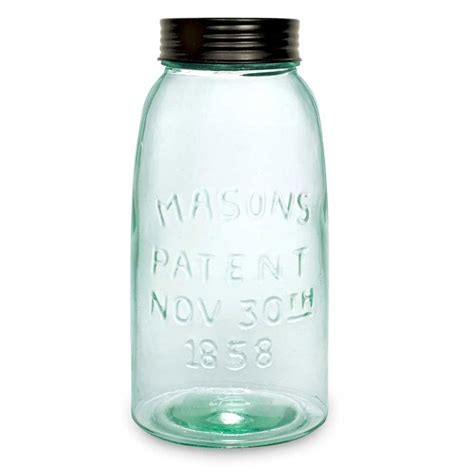 Half Gallon Mason Jar With Lid | Half gallon mason jars, Mason jars, Vintage mason jars