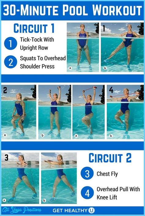 Deep Water Exercises For Water Aerobics - AllYogaPositions.com