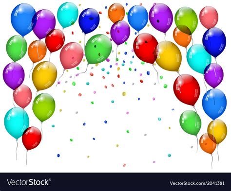 Party balloons Royalty Free Vector Image - VectorStock